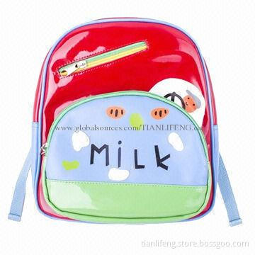 Cute cartoon kid's backpack bag, measures 27*23*11cm